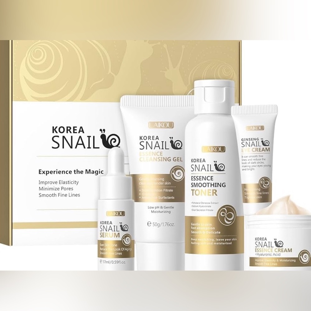 LAIKOU Korea‎ Snail Revitalizing Skincare Set - 5 Step Routine